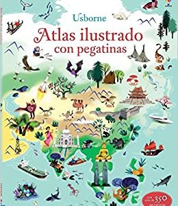 Atlas ilustrado con pegatinas