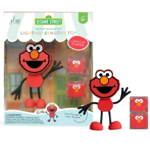 GloPals Set Personaje Elmo+ 2 cubos luz rojo