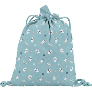 Mochila Saco Tela Panda in Space